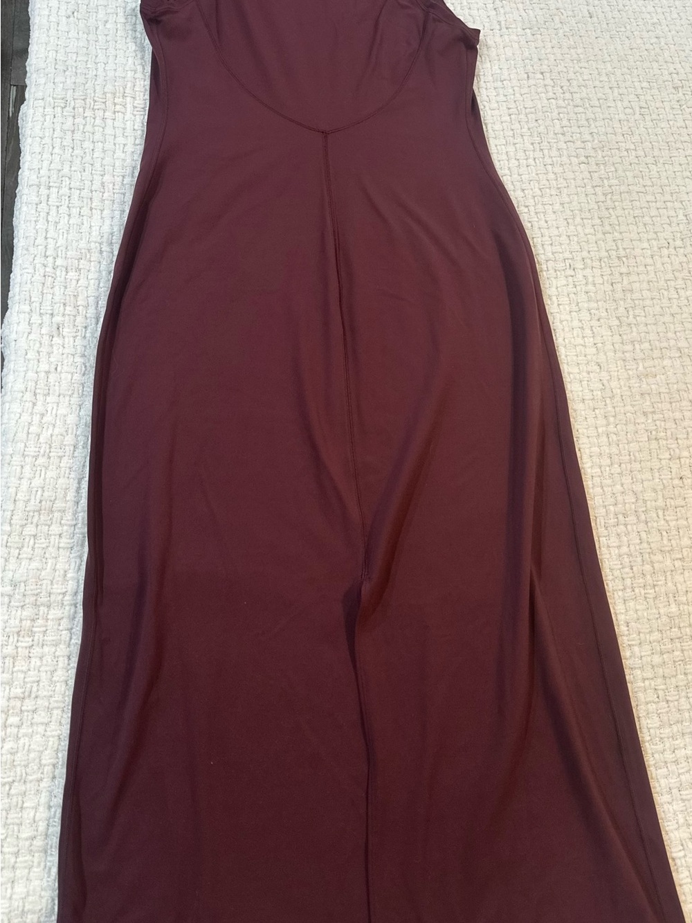 Lululemon Invigorate Training Maxi Dress Size 10 Red Merlot Everlux - Picture 12 of 16